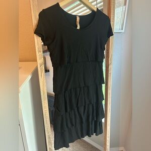 Bailey 44 Anthropologie Black Multi Layer Dress Size Medium
